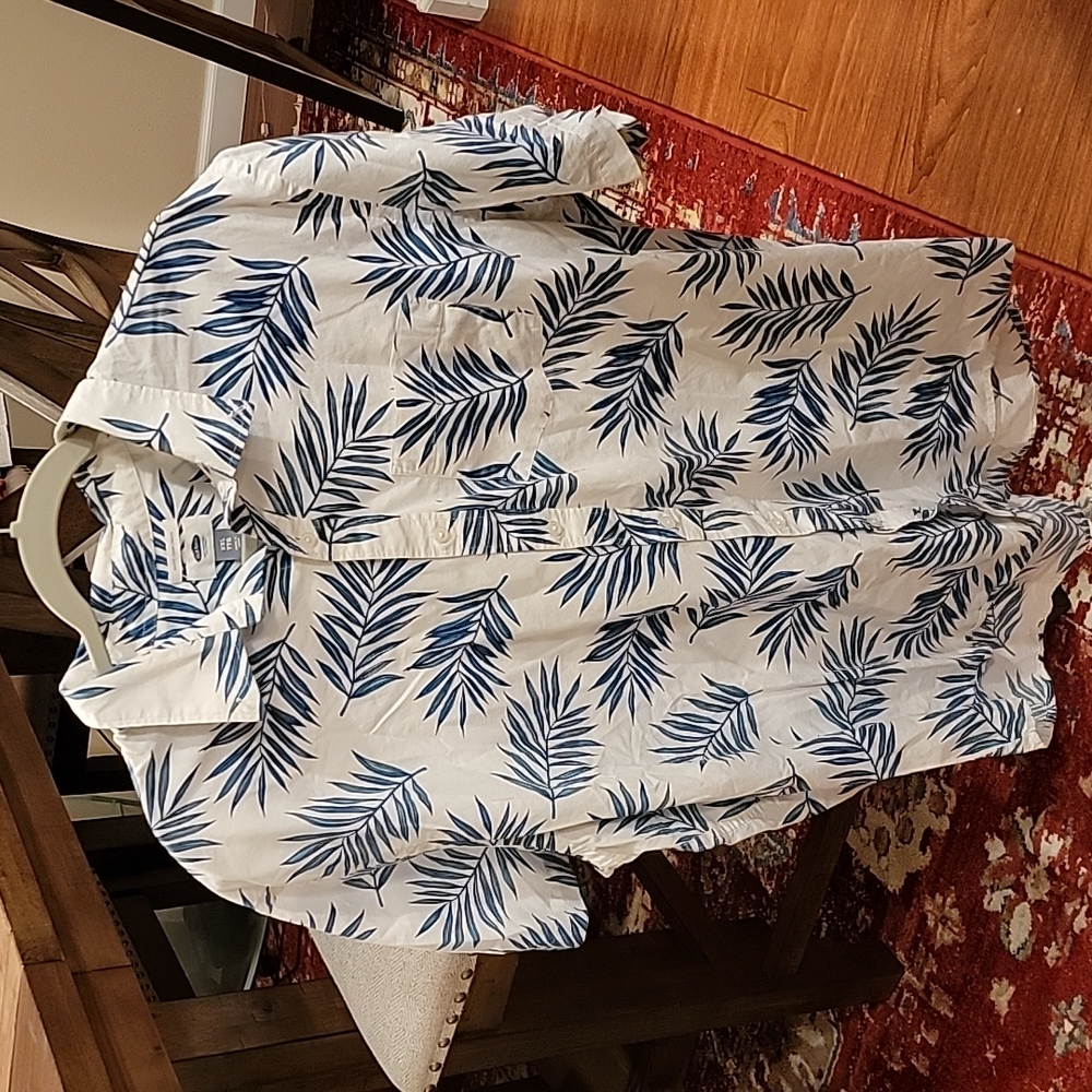 Mens Hawaiian Button Up Short Sleeve